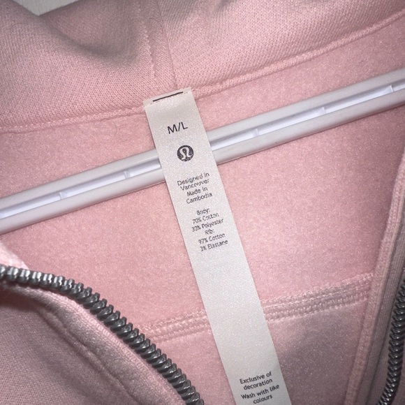 ‼️SOLD‼️ Lululemon Scuba Oversized Half-Zip Hoodie FLUSH PINK - Picture 3 of 5